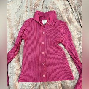 ASOS Pink knitted Button-Up Top